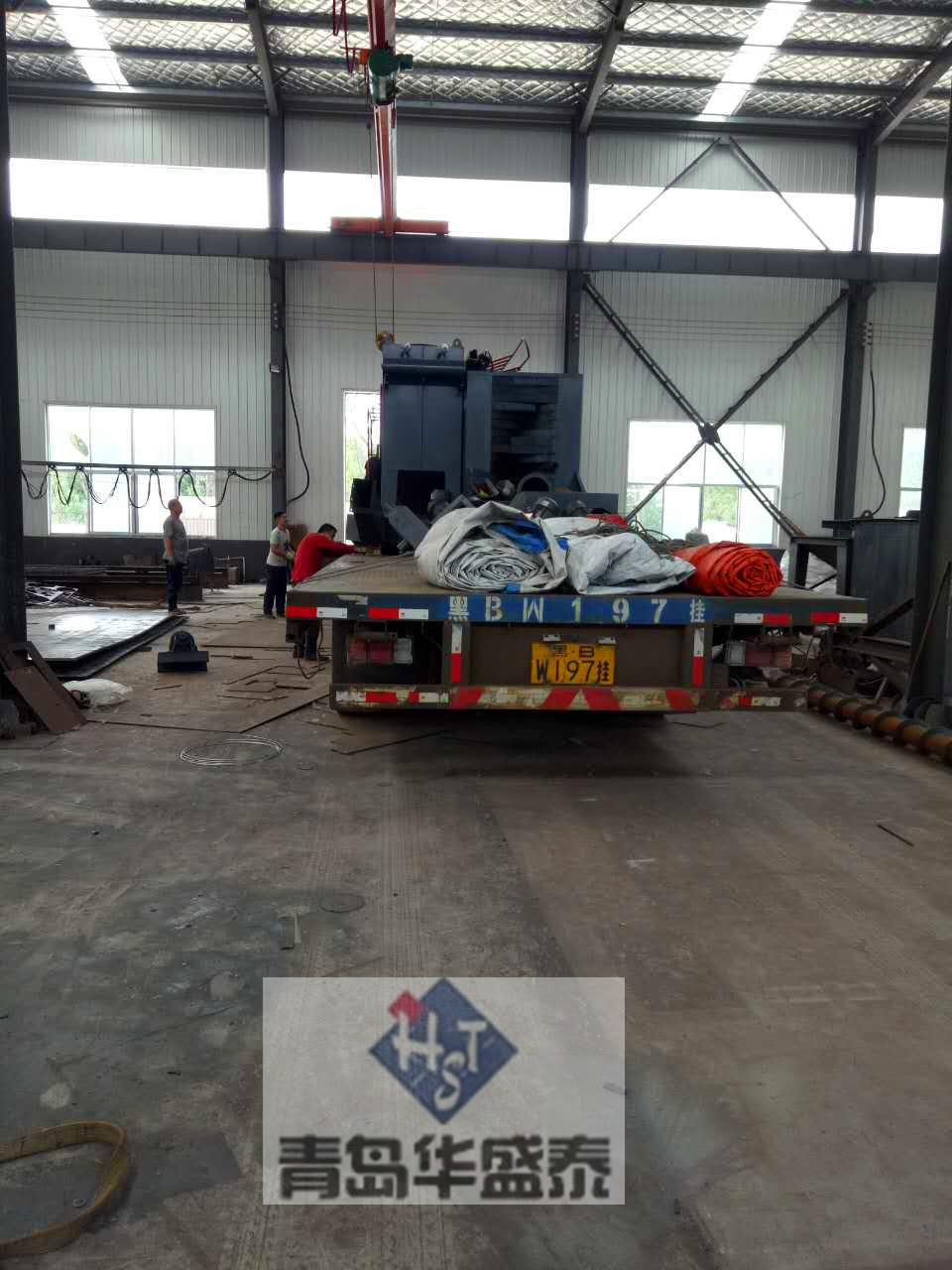 發往牡丹江698通過式拋丸機以發貨圖