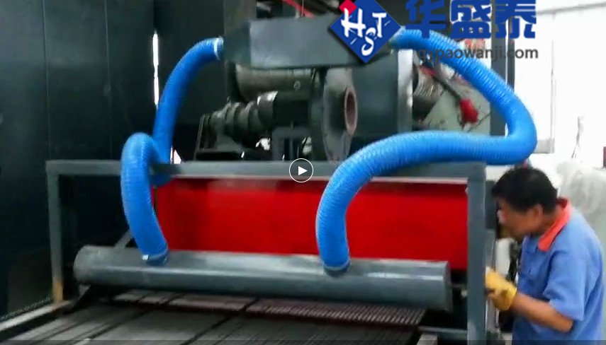 發(fā)往山東棗莊通過(guò)式圓鋼鋼筋拋丸機(jī)已經(jīng)調(diào)試完畢,調(diào)試現(xiàn)場(chǎng)圖