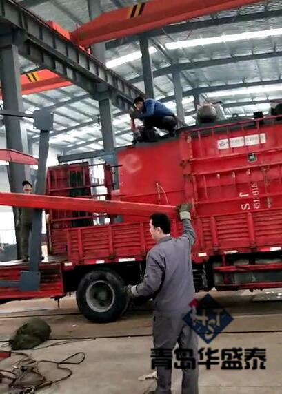 2018年發往威海3720雙鉤式拋丸機圖