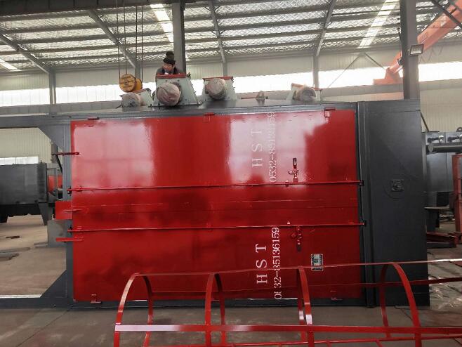 2019年山東青島城陽盛總3730拋丸除銹機三個拋丸器發貨 2019年山東青島城陽盛總3730拋丸除銹機三個拋丸器發貨