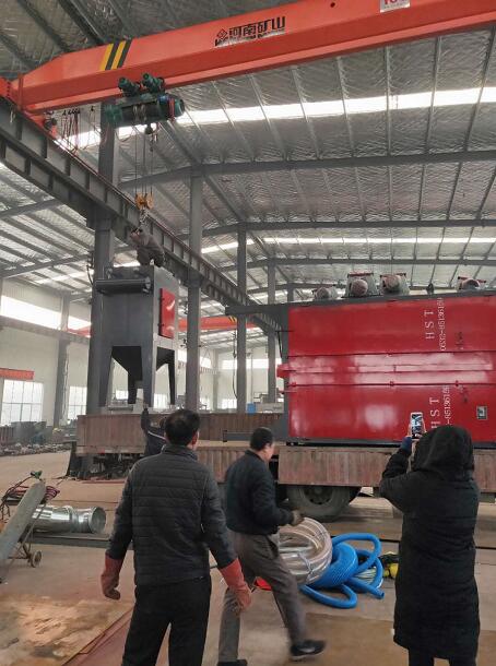 山東青島城陽盛總3730拋丸除銹機發貨