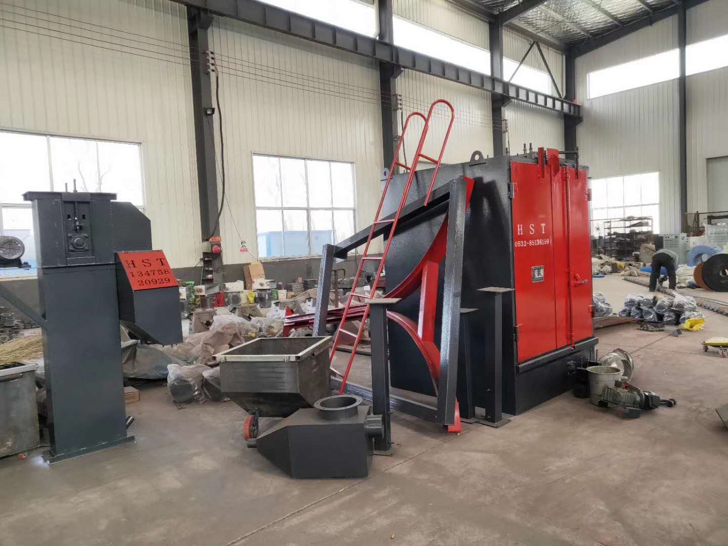 吊鉤式拋丸機發往菏澤 吊鉤式拋丸機發往菏澤