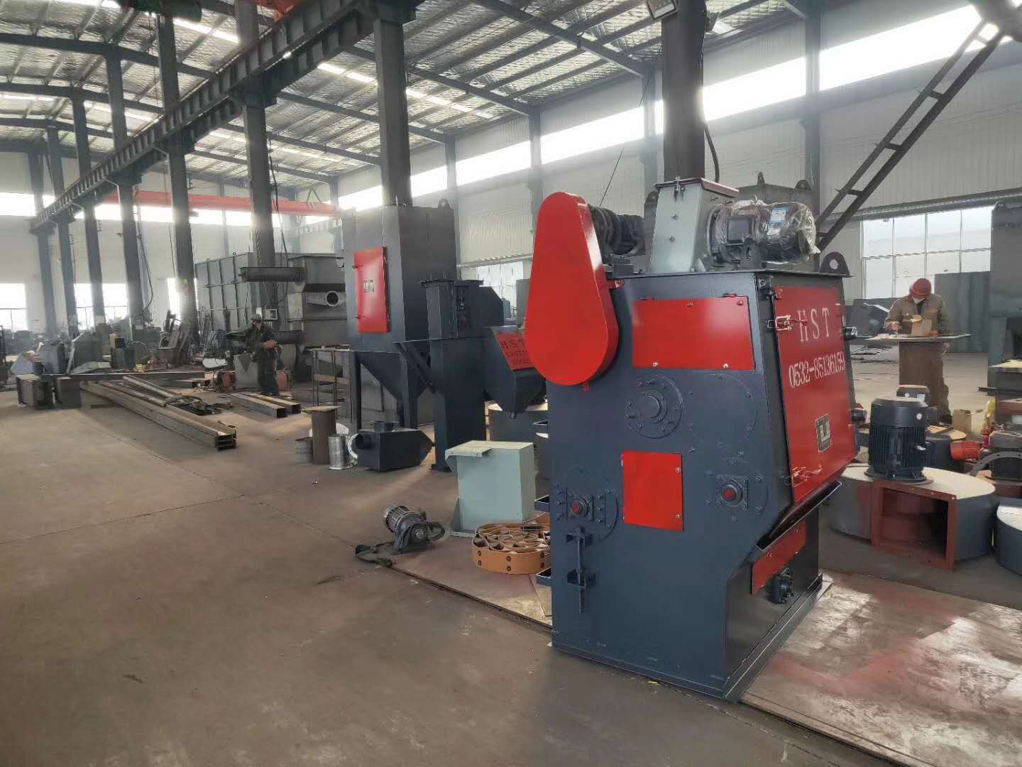 q326履帶式拋丸機發往天津 q326履帶式拋丸機發往天津