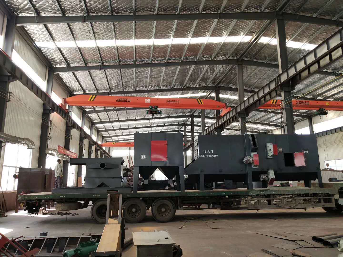 q698型鋼拋丸機發往臨沂