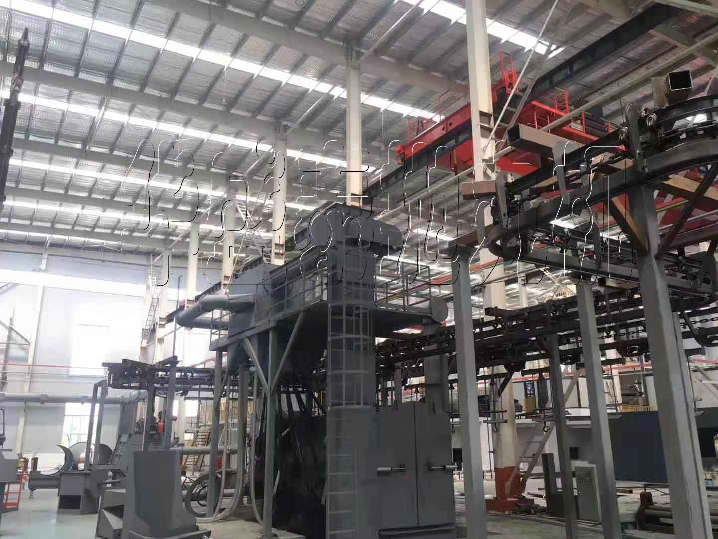 hst385多工位吊鏈式拋丸機應用范圍有哪些，大家來說一說